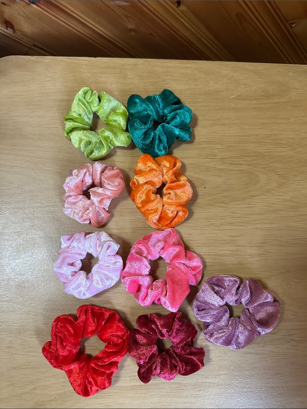 Assorted Soft Velvety Hair Scrunchies